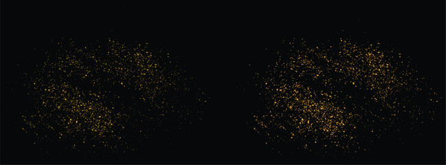 Gold glitter confetti light effect golden element. vector gold glitter glowing background design