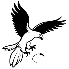 vector illustration of an eagle