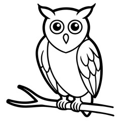 owl on branch