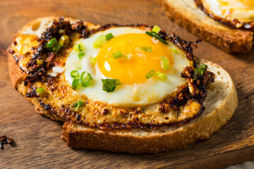 Healthy Chili Crisp Oil Fried Eggs