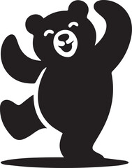 bear, wildlife, mammal, animal, forest, grizzly, blackbear, nature, claw, fur, powerful, predator, wild, silhouette,