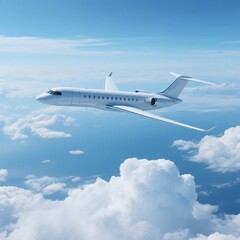 Obraz premium airplane in the blue sky