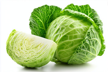 Fototapeta premium cabbage isolated on white background
