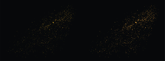 Gold sparkle light effect golden glitter confetti background design