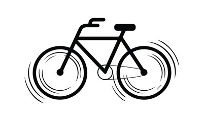 Fototapeta premium Bicycle Silhouette Vector