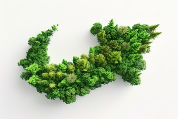 Fototapeta premium Green Arrow: A symbol of sustainable growth and environmental consciousness