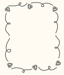 Doodle frame with bow