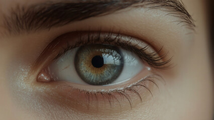 close eye, close-up of an eye