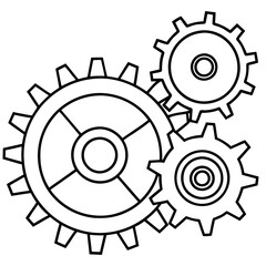 gear wheels vector