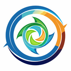 abstract vector logo