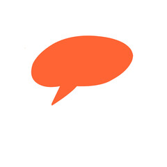 Hand Drawn crayon speech bubble