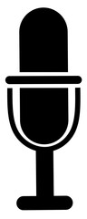 Modern Microphone Icon - Voice Recorder & Audio Symbol