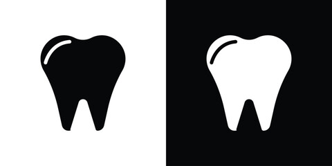 Teeth icon black silhouette for web, and mobile app