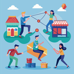 Supply and Demand Tug of War – Visualizing Market Balance and Economic Forces