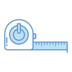 Roll meter sign symbol vector flat icon