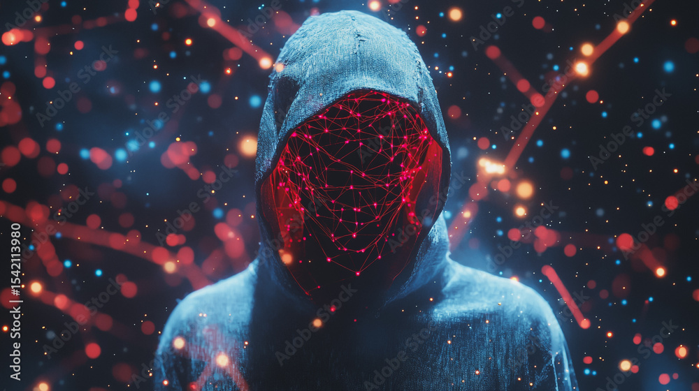 Wall mural hacker are planning to hack and attack networks and cyber security , innovative digital city with co