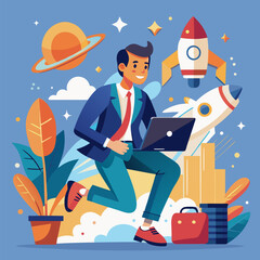 Startup Hustler – Capturing the Energy and Drive of an Ambitious Entrepreneur
