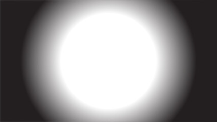 Glowing Spotlight Abstract Background – White Light Fade to Black Gradient Texture
