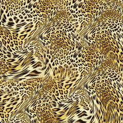 Leopard skin pattern texture; Fashionable print
