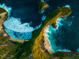 Obraz premium Kelingking Beach aerial view, Nusa Penida