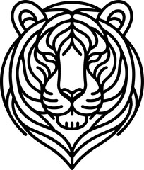 Tiger Head Logo. Tiger Logo Mascot Creative Design