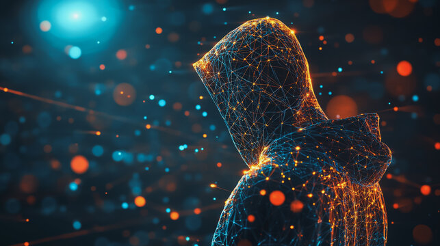 Hacker are planning to hack and attack networks and cyber security , innovative digital city with connection network reciprocity future wireless digital city and social media networking