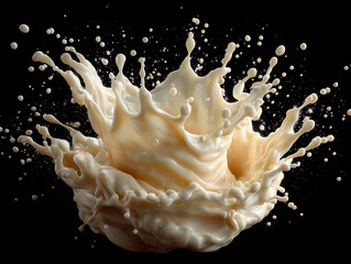white chocolate milk splash.