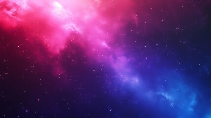 Vibrant cosmic nebula with pink, purple and blue hues for a stellar space background
