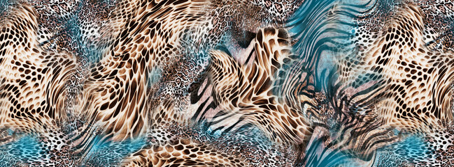Snake skin pattern texture; Fashionable print
