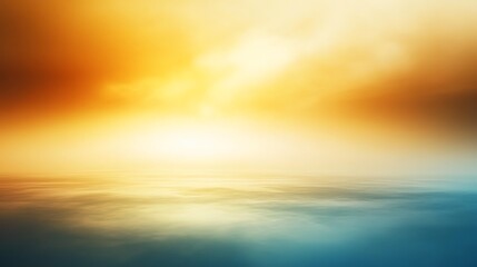 Serene abstract horizon with vibrant colors, creating a peaceful landscape and dreamy atmosphere