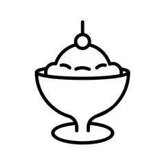 ice-cream dessert flat icon