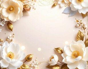 Floral arrangement celebration elegant setting digital artwork soft background artistic perspective beauty concept for events