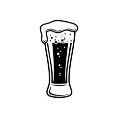 A glass of beer cold