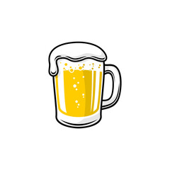 a glass of beer with white foam