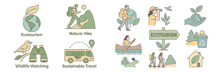 Exploring ecotourism through nature hikes and wildlife watching during sustainable travel adventures