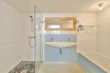 Modern Bathroom Design with Shower and Bathtub