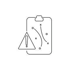 Strategical planning outlined icon vector collection