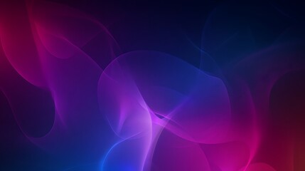 Obraz premium Abstract gradient background with smooth wavy lines effect in blue, purple, and pink colors