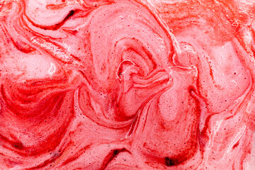 Vibrant swirl of a refreshing berry smoothie