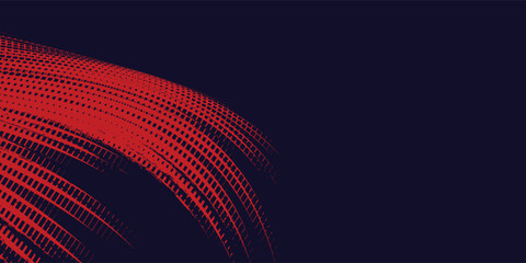 Halftone dots red and blue color pattern gradient grunge texture background. Dot pop art comic sport style arts background modern grunge red and black