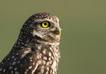 Fototapeta premium Close-up Portrait of a Burrowing Owl