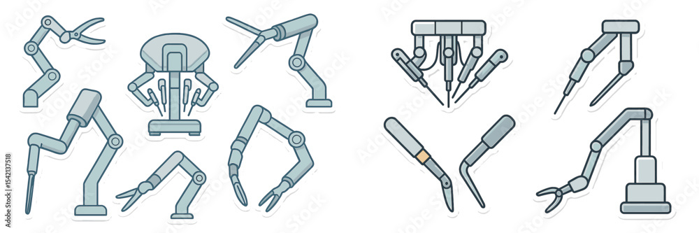 Poster robotic arms and manipulators designed for various applications in industrial automation and precisi