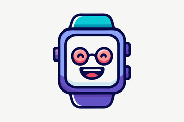 smartwatch winking funny alert icons