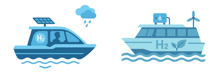 Innovative hydrogen-powered boats designed for eco-friendly travel on water showcasing renewable energy solutions