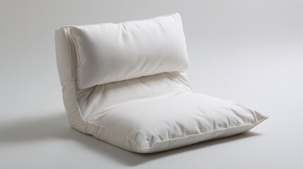 A cozy, modern white cushion chair designed for relaxation and comfort in any living space.