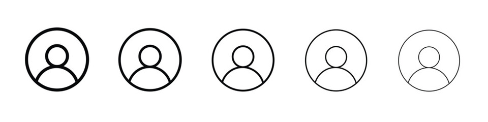 Account icon Symbol concept for web design.simple line vector icon. logo illustration.