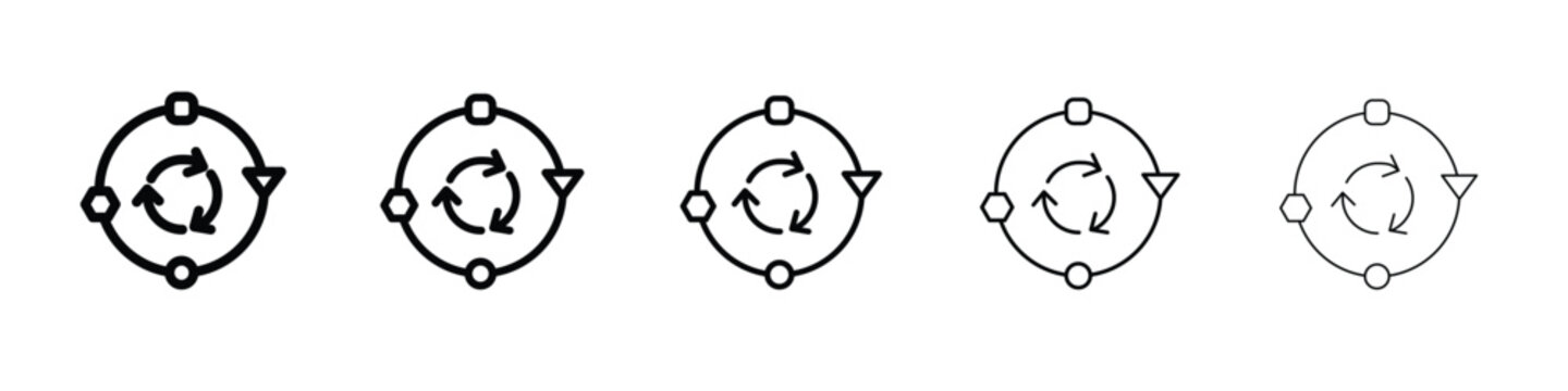 Adaptation icon Symbol concept for web design.simple line vector icon. logo illustration.