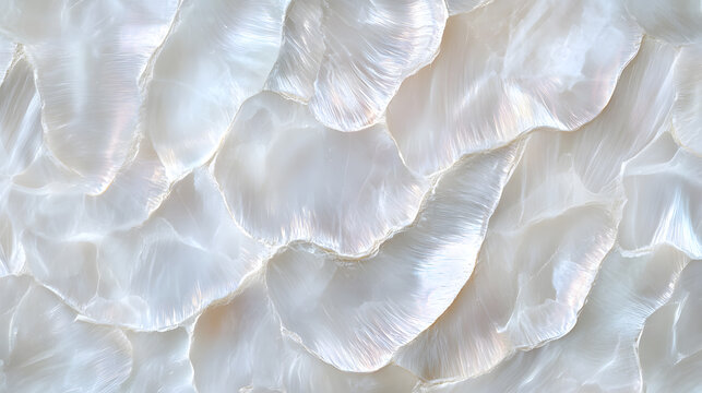 Close view of delicate and intricate shell surfaces, capturing their natural beauty and unique textures in soft hues