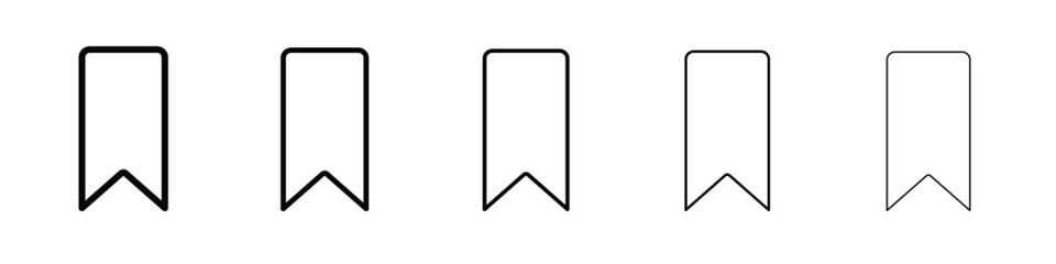 Bookmark icon Symbol concept for web design.simple line vector icon. logo illustration.