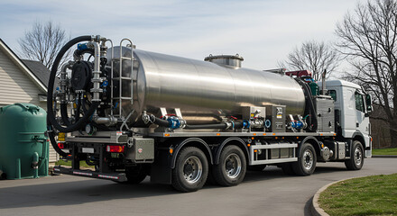 Stainless Steel Vacuum Truck for Waste Removal